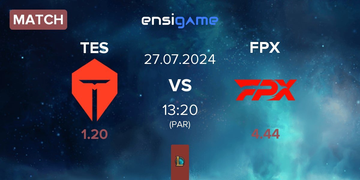 Match TOP Esports TES vs FunPlus Phoenix FPX | 27.07