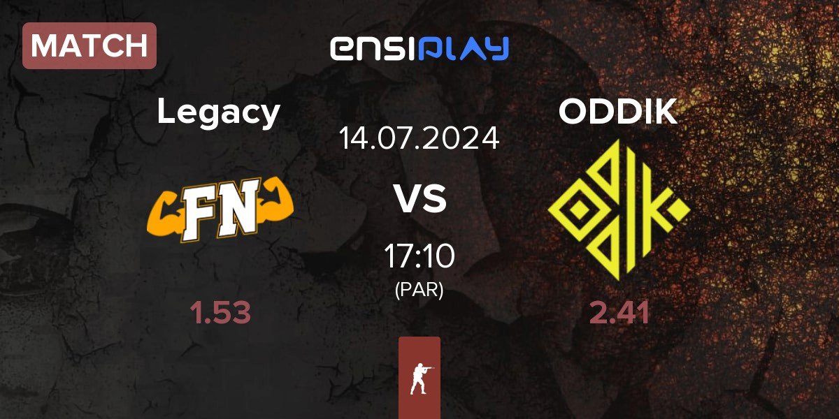 Match Legacy vs ODDIK | 14.07