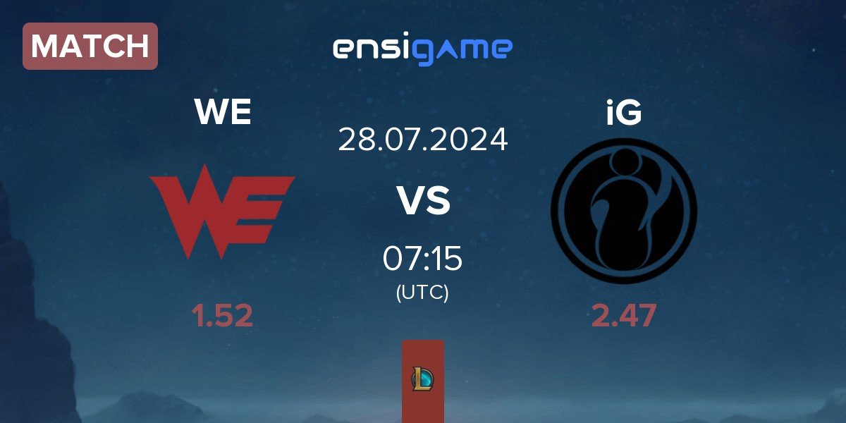 Match Team WE WE vs Invictus Gaming iG | 28.07