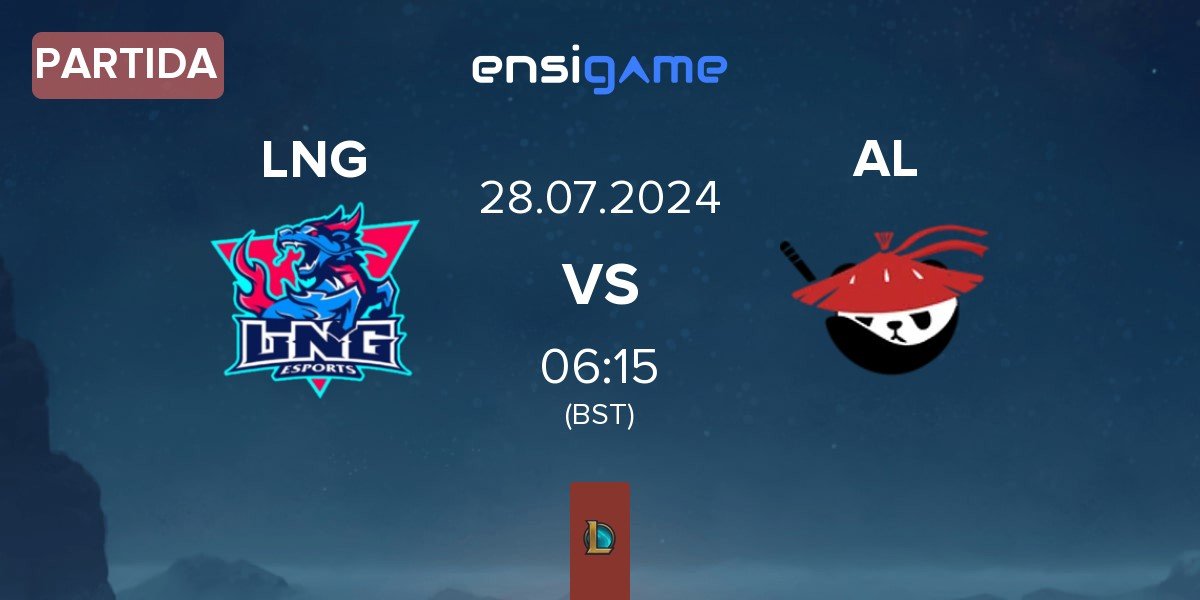 Partida LNG Esports LNG vs Anyone's Legend AL | 28.07