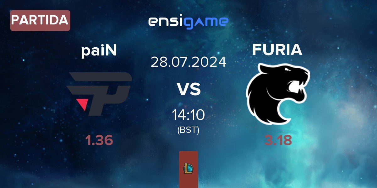 Partida paiN Gaming paiN vs FURIA Esports FURIA | 28.07