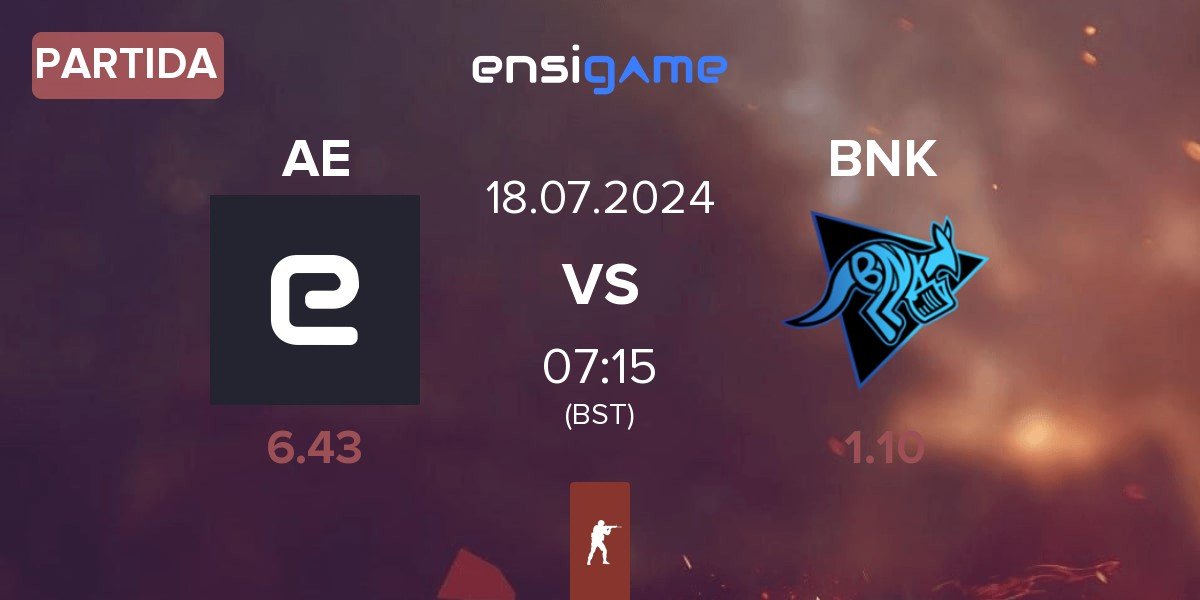 Partida Arcade Esports Arcade vs Bad News Kangaroos BNK | 18.07