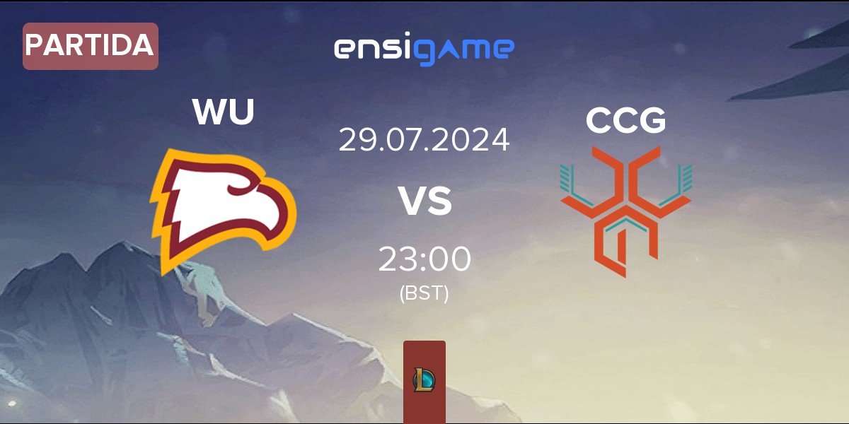 Partida Winthrop University WU vs CCG Esports CCG | 29.07