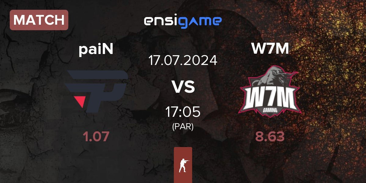 Match paiN Gaming paiN vs W7M Esports W7M | 17.07