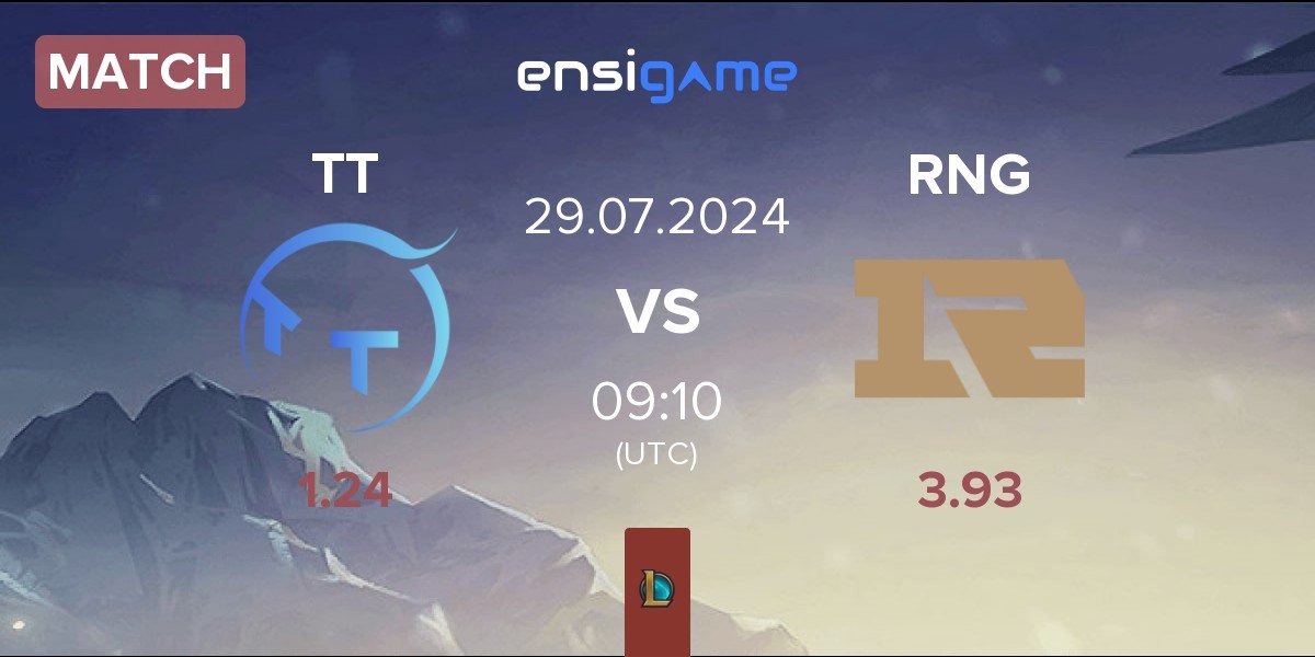 Match ThunderTalk Gaming TT vs Royal Never Give Up RNG | 29.07