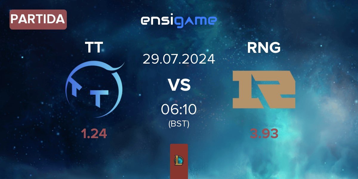 Partida ThunderTalk Gaming TT vs Royal Never Give Up RNG | 29.07