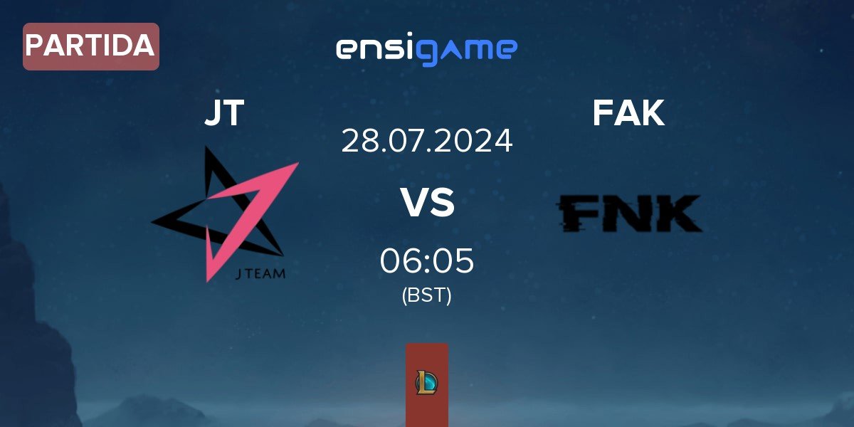 Partida J Team JT vs Frank Esports FAK | 28.07