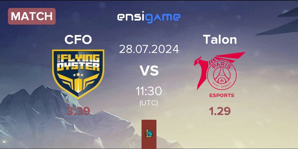 Match CTBC Flying Oyster CFO vs PSG Talon Talon | 28.07