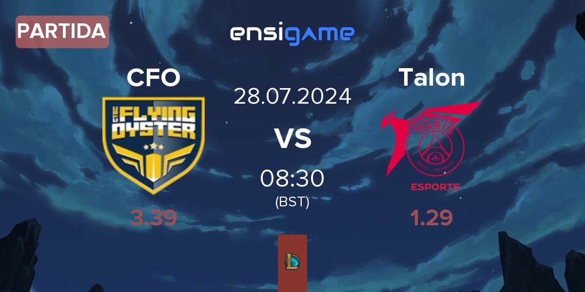 Partida CTBC Flying Oyster CFO vs PSG Talon Talon | 28.07