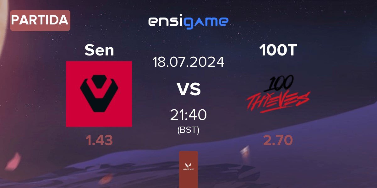 Partida Sentinels Sen vs 100 Thieves 100T | 18.07