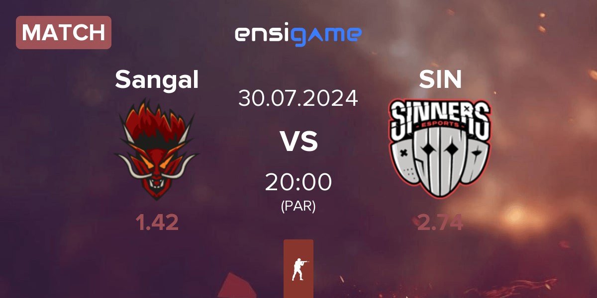 Match Sangal Esports Sangal vs Sinners Esports Sinners | 30.07