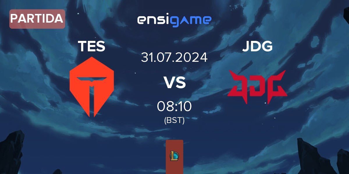 Partida TOP Esports TES vs JD Gaming JDG | 31.07