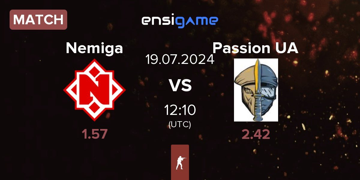 Match Nemiga Gaming Nemiga vs Passion UA | 19.07