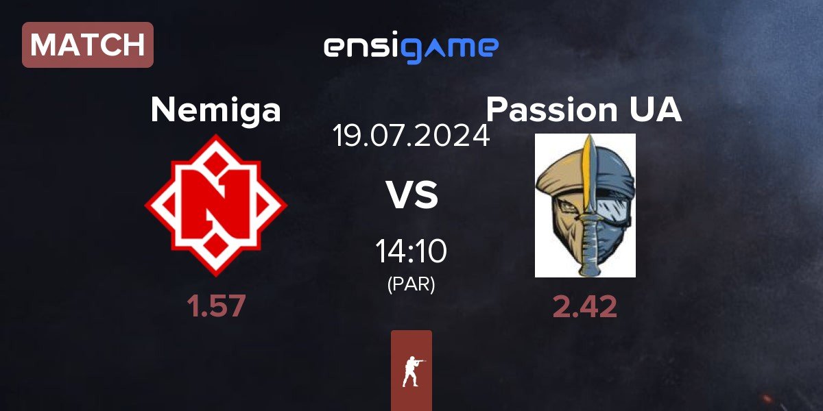 Match Nemiga Gaming Nemiga vs Passion UA | 19.07