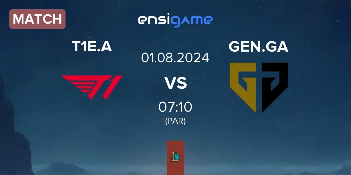 Match T1 Esports Academy T1E.A vs Gen.G Global Academy GEN.GA | 01.08