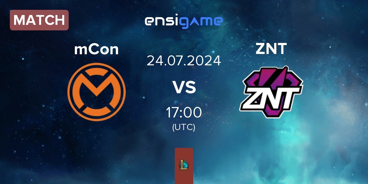 Match mCon esports mCon vs ZennIT ZNT | 24.07