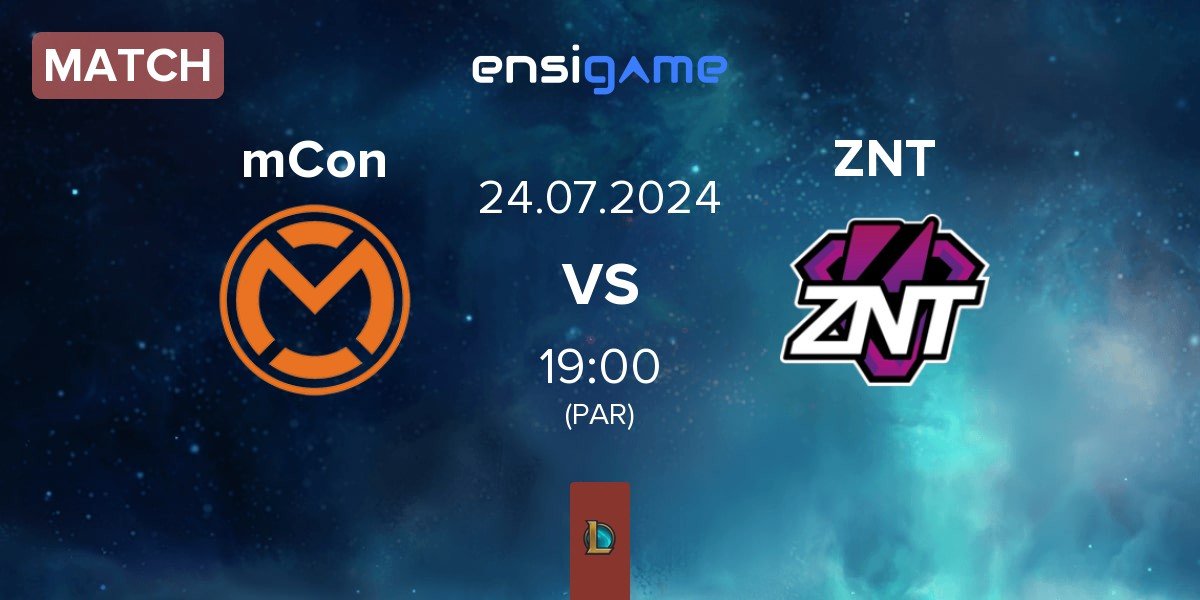 Match mCon esports mCon vs ZennIT ZNT | 24.07