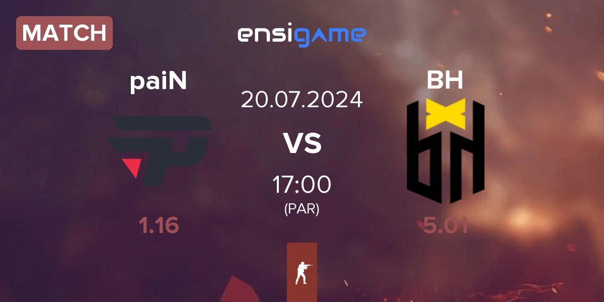 Match paiN Gaming paiN vs Bounty Hunters BH | 20.07