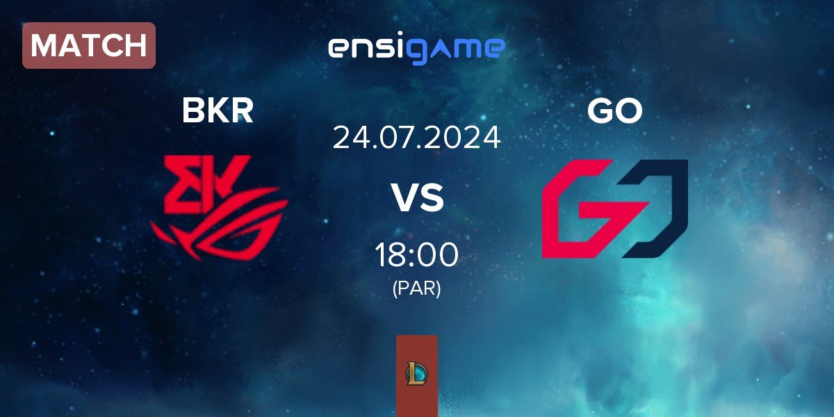 Match BK ROG Esports BKR vs Team GO GO | 24.07