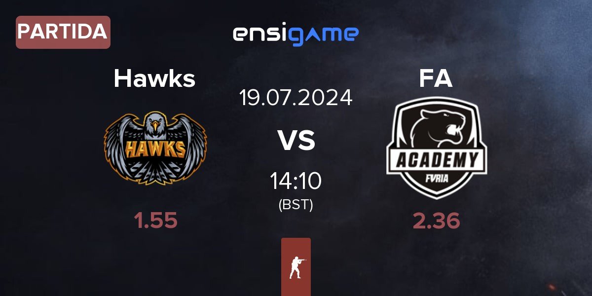 Partida Hawks vs FURIA Academy FA | 19.07