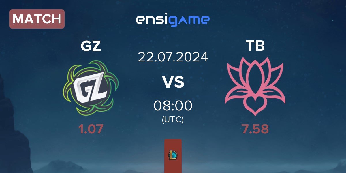 Match Ground Zero Gaming GZ vs Team Bliss TB | 22.07