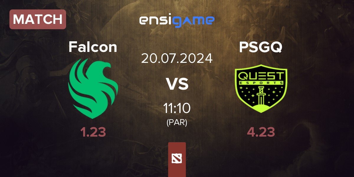 Match Team Falcons Falcon vs PSG.Quest PSGQ | 20.07