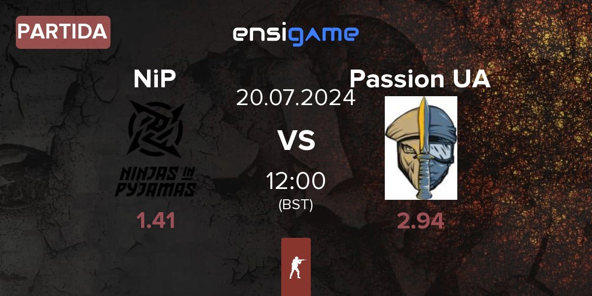 Partida Ninjas in Pyjamas NiP vs Passion UA | 20.07