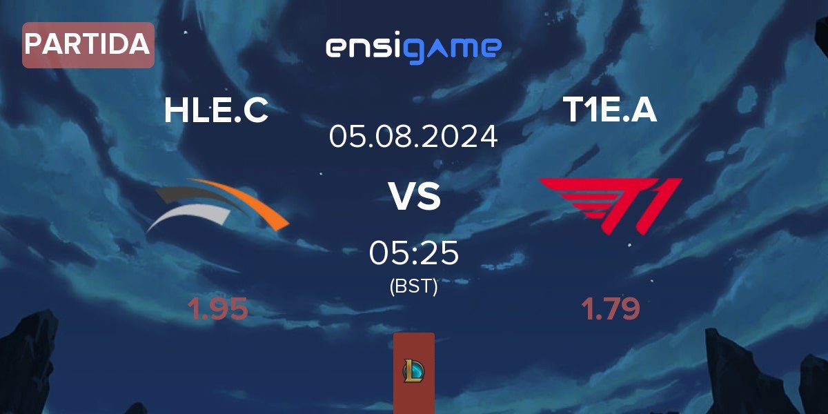 Partida Hanwha Life Esports Challengers HLE.C vs T1 Esports Academy T1E.A | 05.08