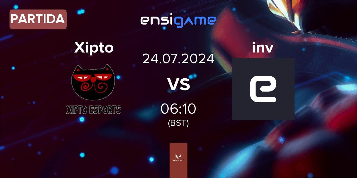 Partida Xipto Esports XIP vs invincible gc inv | 24.07