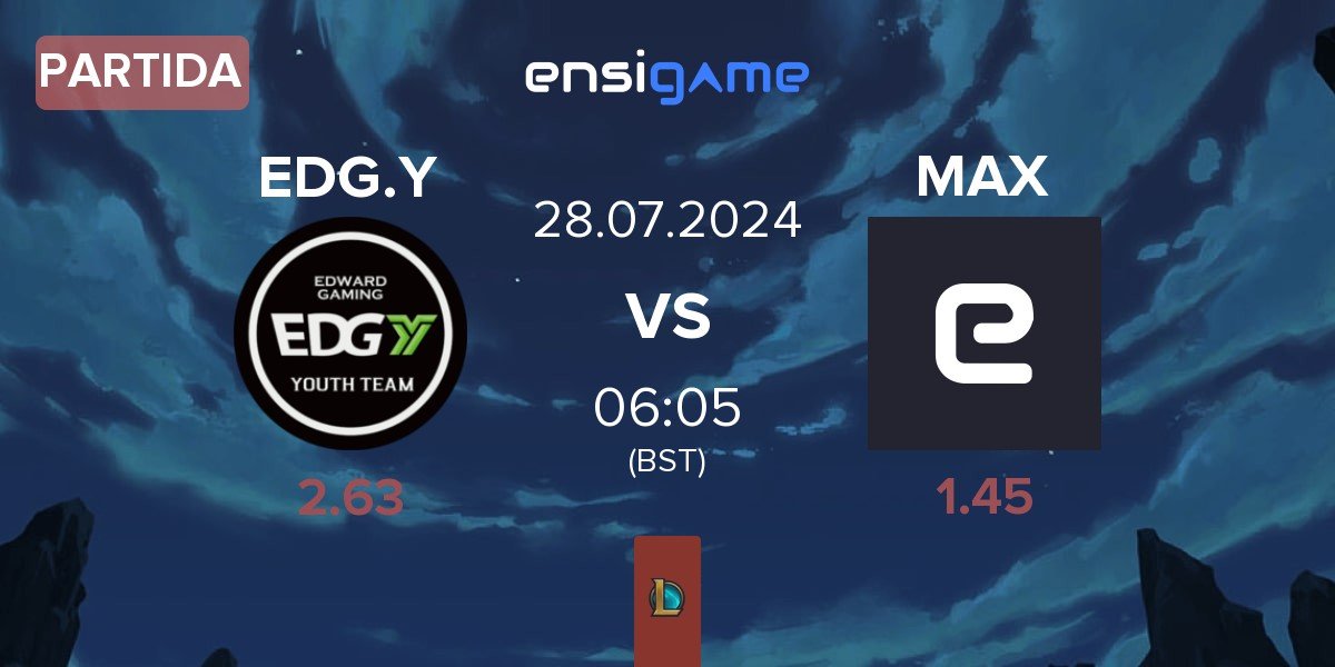 Partida Edward Gaming Youth Team EDG.Y vs MAX | 28.07