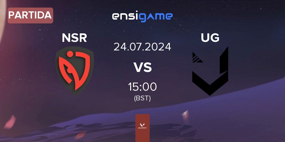 Partida NASR Esports NSR vs United Gaming UG | 24.07