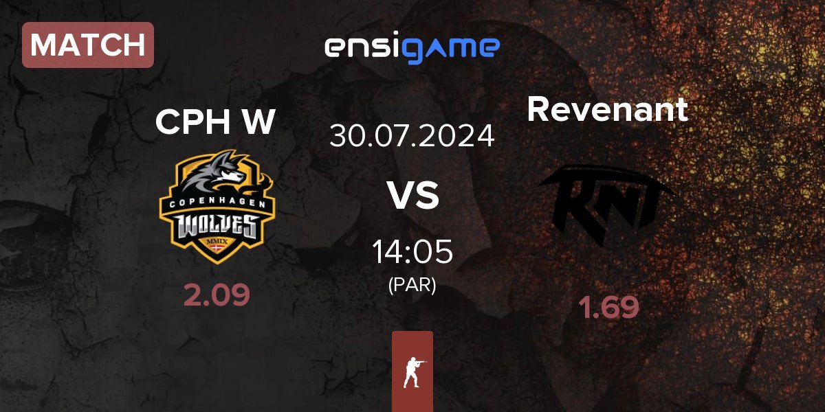 Match Copenhagen Wolves CPH W vs Revenant Esports Revenant | 30.07