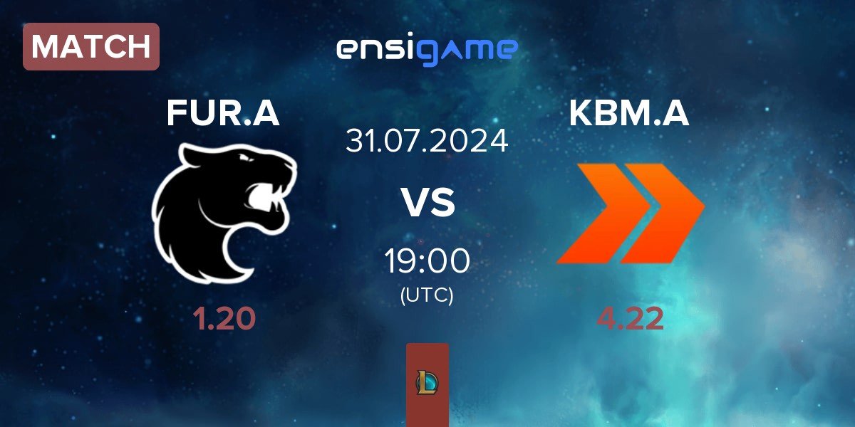 Match Furia Academy FUR.A vs KaBuM! Academy KBM.A | 31.07