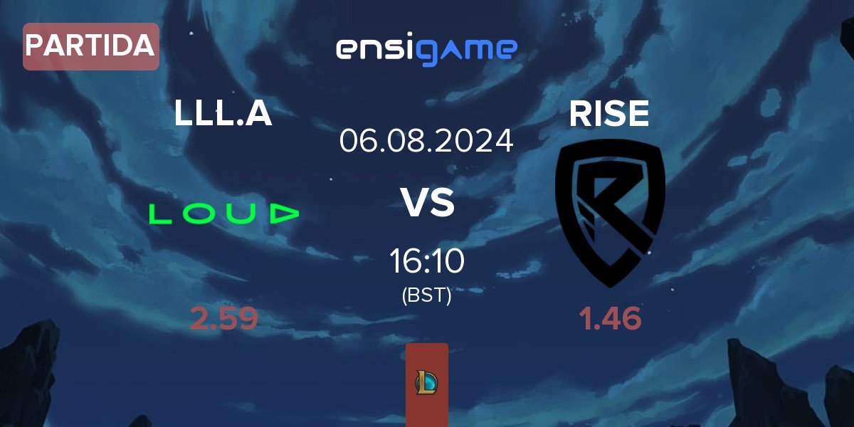 Partida LOUD Academy LLL.A vs Rise Gaming RISE | 06.08