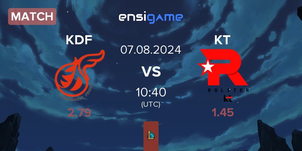 Match Kwangdong Freecs KDF vs KT Rolster KT | 07.08