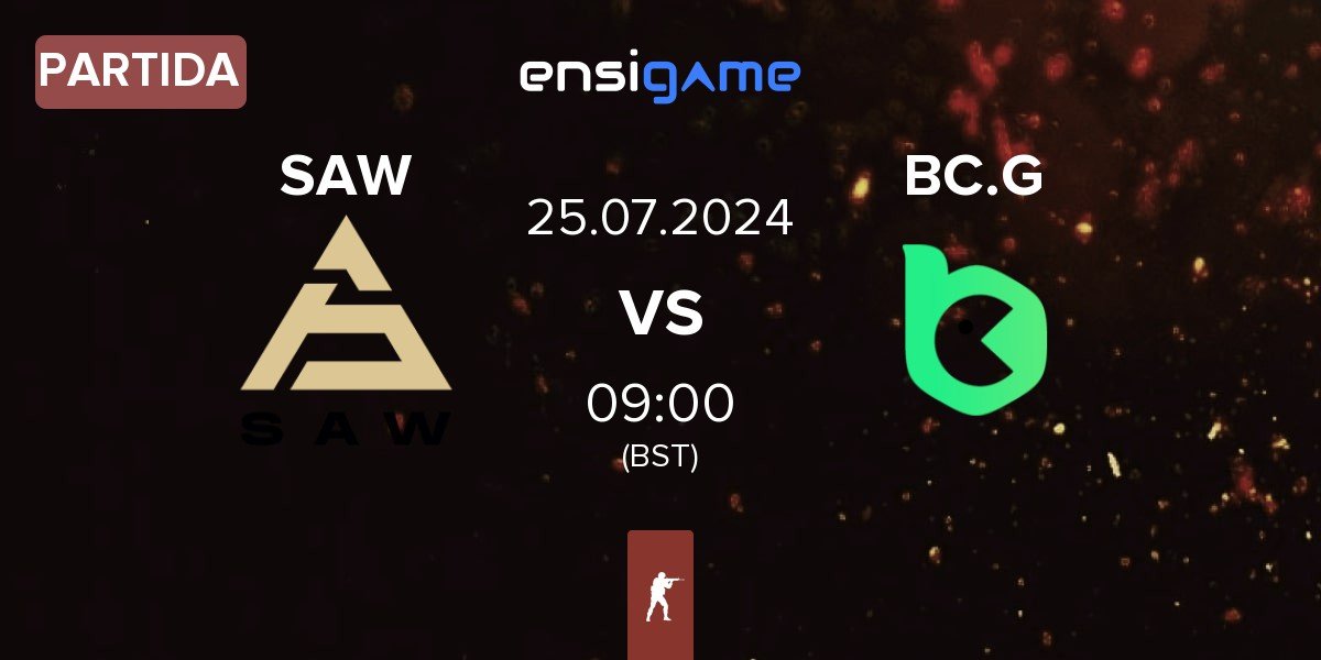 Partida SAW vs BC.Game Esports BC.G | 25.07