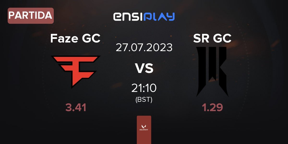 Partida Faze Clan GC Faze GC vs Shopify Rebellion GC SR GC | 27.07