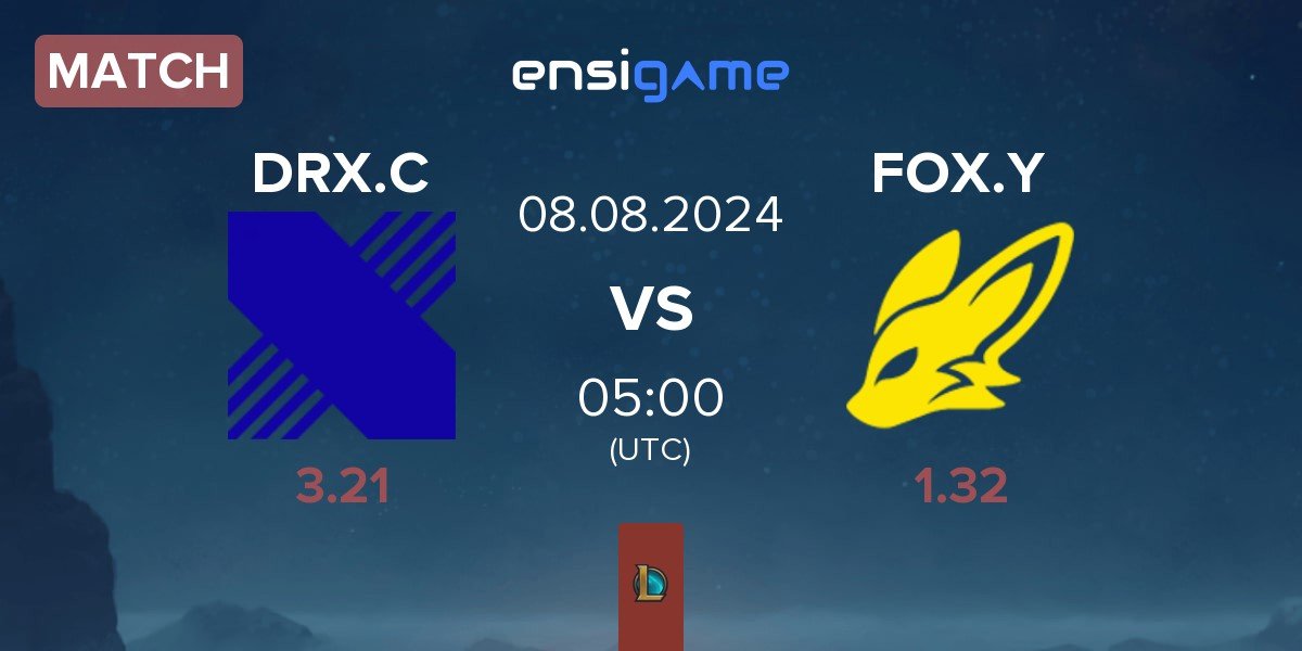 Match DRX Challengers DRX.C vs BNK FearX Youth FOX.Y | 08.08