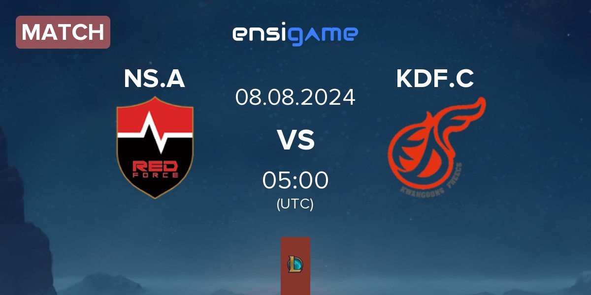 Match Nongshim Esports Academy NS.A vs Kwangdong Freecs Challengers KDF.C | 08.08