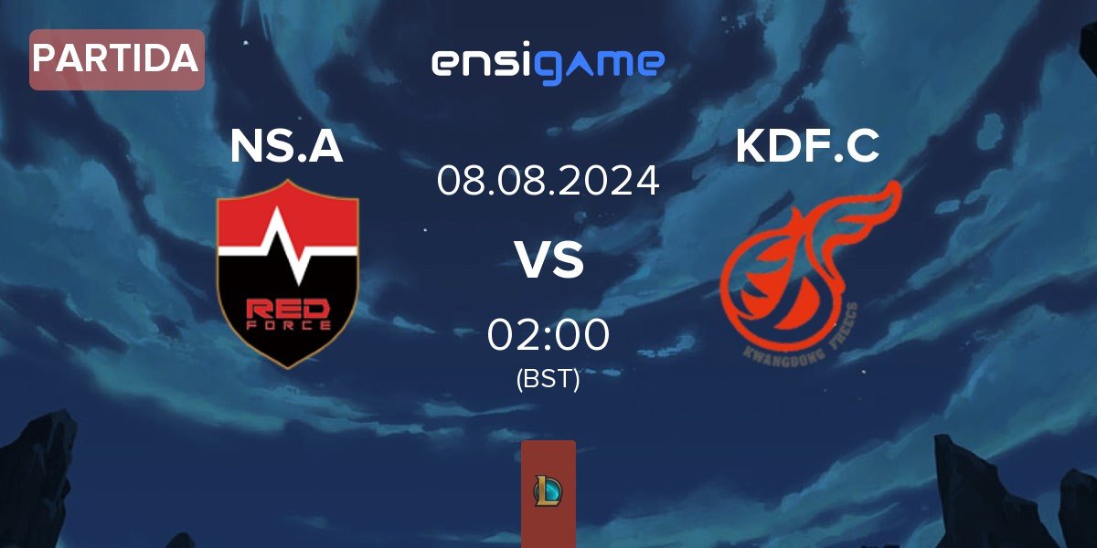 Partida Nongshim Esports Academy NS.A vs Kwangdong Freecs Challengers KDF.C | 08.08