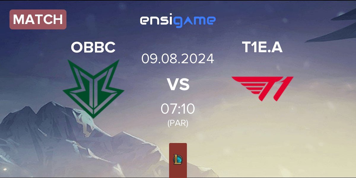 Match OKSavingsBank BRION Challengers OBBC vs T1 Esports Academy T1E.A | 09.08