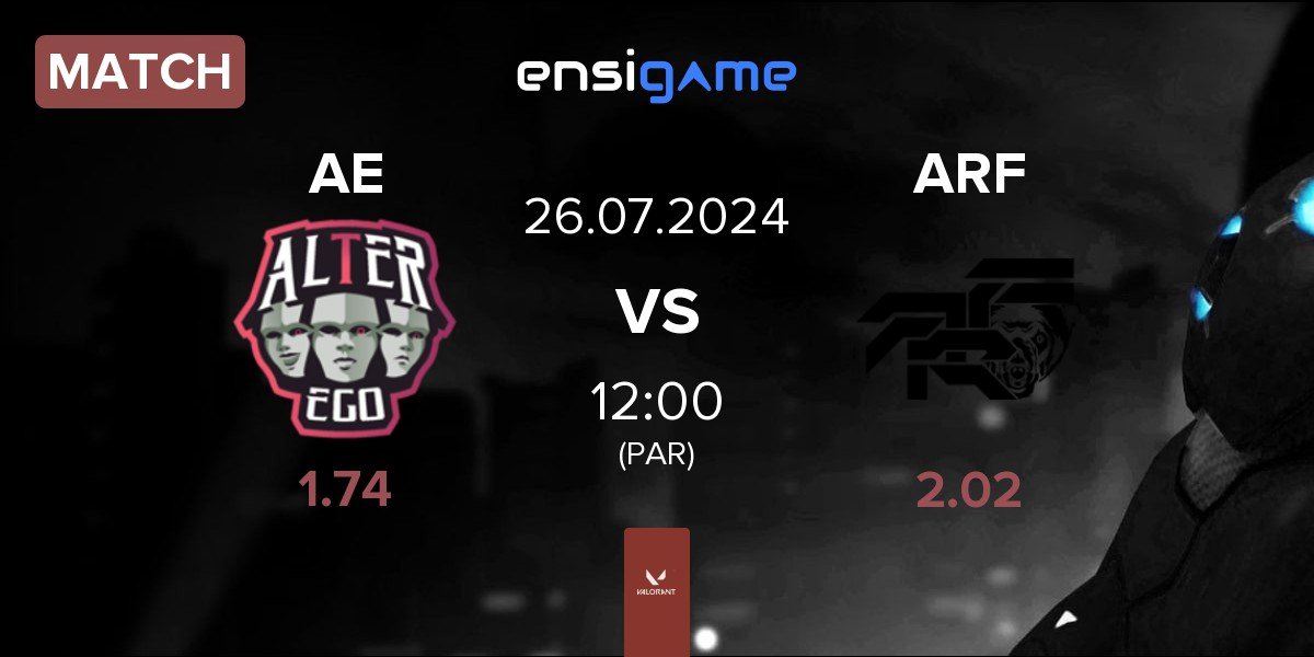 Match Alter Ego AE vs ARF TEAM ARF | 26.07