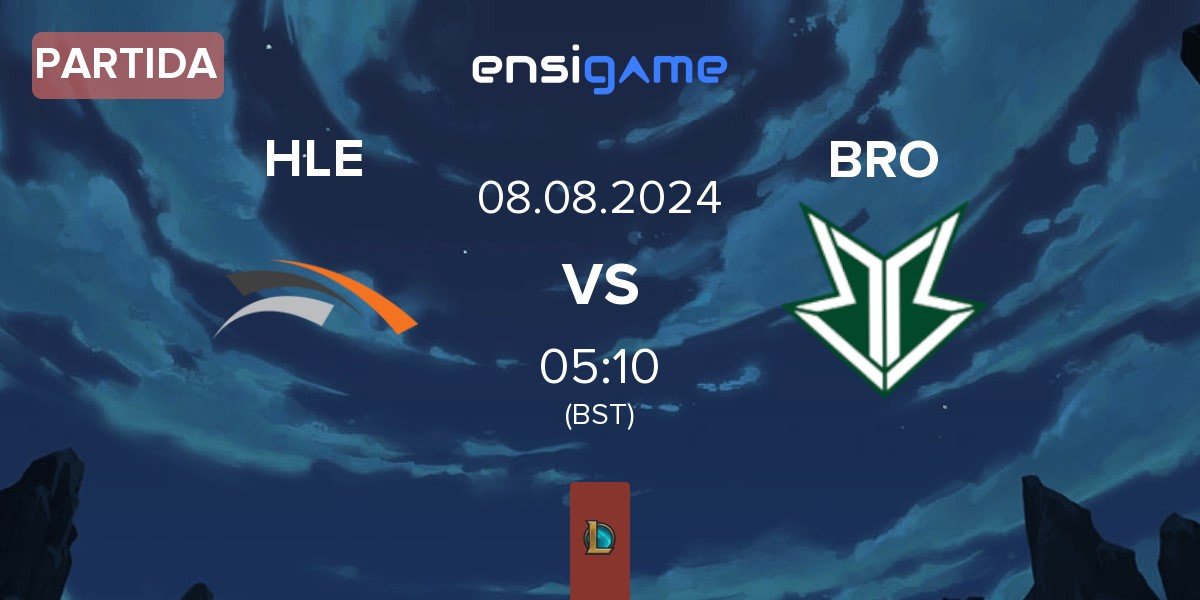 Partida Hanwha Life Esports HLE vs OKSavingsBank BRION BRO | 08.08