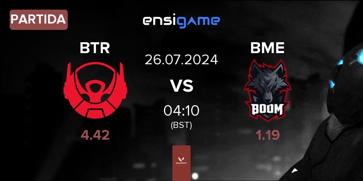 Partida Bigetron Arctic BTR vs BOOM Esports BME | 26.07