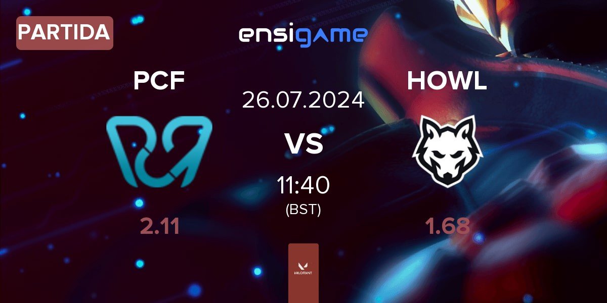 Partida Pcific Esports PCF vs HOWL Esports HOWL | 26.07