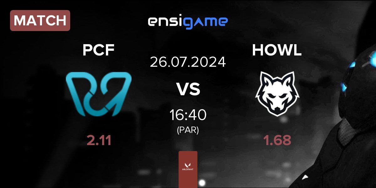 Match Pcific Esports PCF vs HOWL Esports HOWL | 26.07