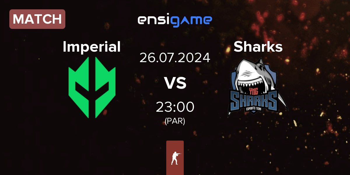 Match Imperial Esports Imperial vs Sharks Esports Sharks | 26.07