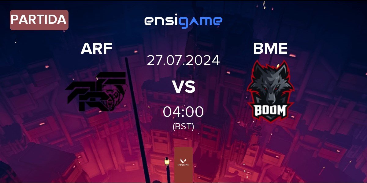 Partida ARF TEAM ARF vs BOOM Esports BME | 27.07