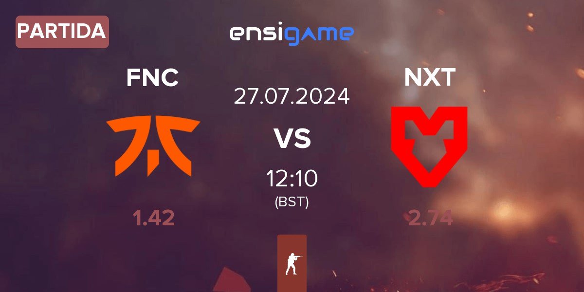 Partida Fnatic FNC vs MOUZ NXT NXT | 27.07