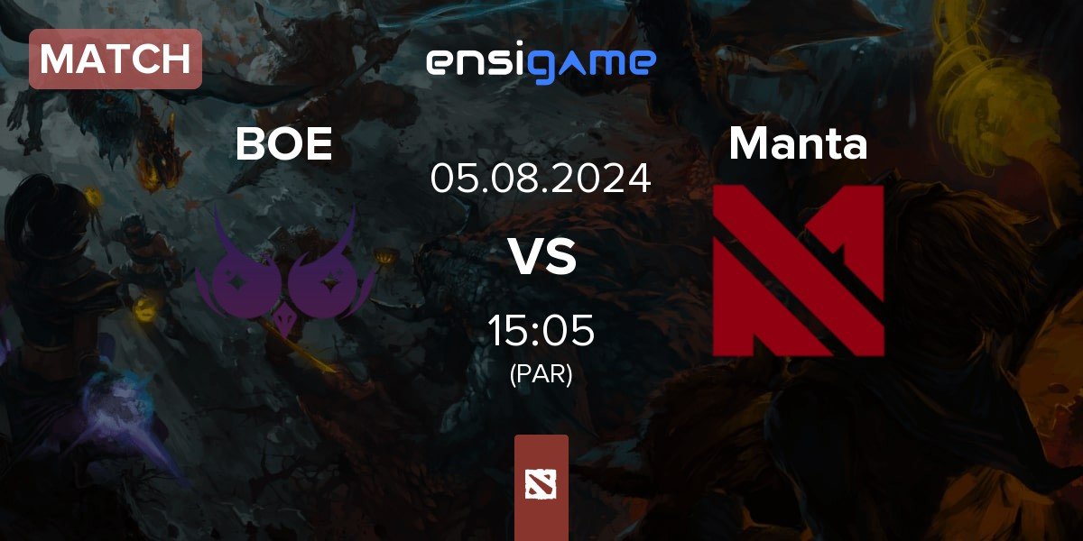 Match Blind Owl Esports BOE vs Manta Esports Manta | 05.08